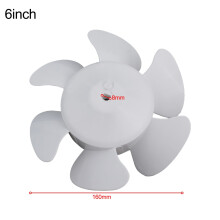 Hélices de ventilador Lylong com 6 pás, adequadas para coifas de ventilação de telhado, 6 polegadas.