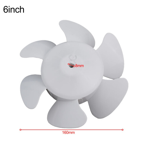 Hélices de ventilador Lylong com 6 pás, adequadas para coifas de ventilação de telhado, 6 polegadas.