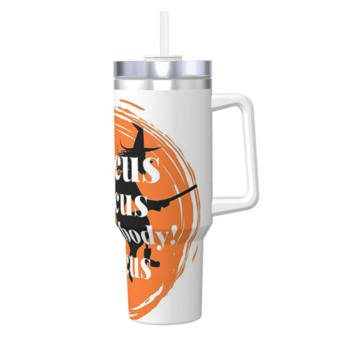Hocus Pocus Ποτήρι 40oz με λαβή και καπάκι από καλαμάκι, μονωμένο ποτήρι, μπουκάλι νερού 1