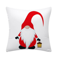 Capa de almofada Lmueinov em algodão e linho, perfeita para decoração de Natal.