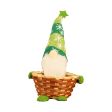Liquidação de Decoração para Casa! Enfeites de Boneca em Cesta de Doces de Natal, Adereços Decorativos para Mesa, Decoração de Festas e Sala