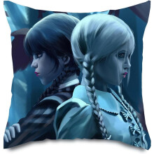 Örngott 18x18 Wednesday Addams Merchandise - Addams Family örngott för Wednesday Addams-fans (Style-Cool)