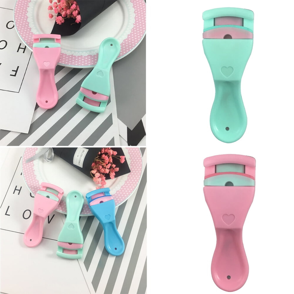 Hesroicy Mini Portable Women Beauty Eyelash Curler Eye Lash Curling Clip Makeup Tool