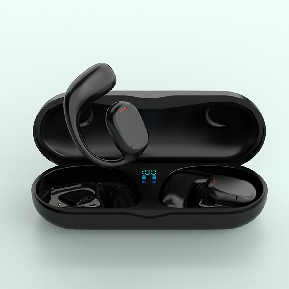 Quinlirra Wireless Ear Hook Headset, Bluetooth Conduction, Open-Ear Design, Compatible With Iphone/Android, Office & Sports Use 9004841996585