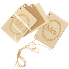 Lot de 4 carnets de vœux de mariage « Monsieur et Madame » en papier kraft résistant et créatif, idéal pour un journal de mariage et des