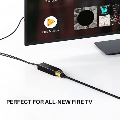 Προσαρμογέας Ethernet με καλώδιο τροφοδοσίας για TV Stick (2ης γενιάς), 4K Stick, TV Square, 1