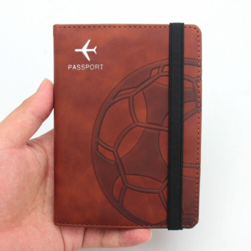 RFID Passport Holder Passport Bag BROWN brown