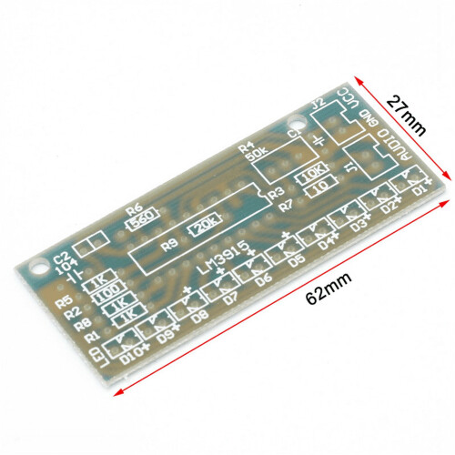 5X LM3915 Κιτ Δείκτης Στάθμης Ήχου DIY10Led Αναλυτής Φάσματος Ήχου Ήχου Κιτ Δείκτης 2