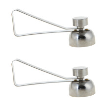 2pcs Egg Cutter Scissors Egg Opener Stainless Steel Kitchen Clipper Kithcen Supplies (Small Size 2.5cm Diameter Silver)