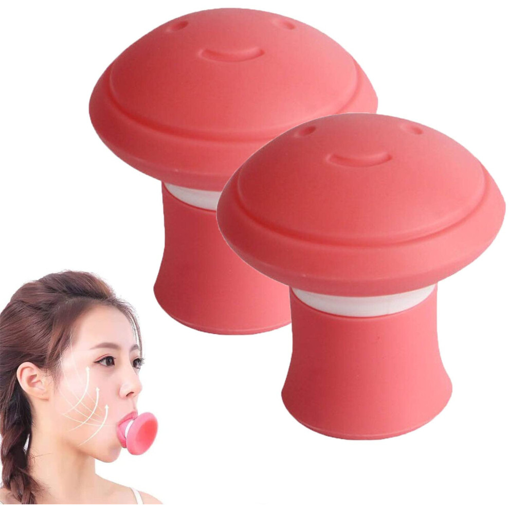 Face Slimming Tool Jawline Exerciser Double Chin Reducer Facial Muscle Trainer for Women 2PCS