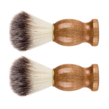 2 Pcs Barber Supplies for Men Professional Shaving Brush Soft Fur