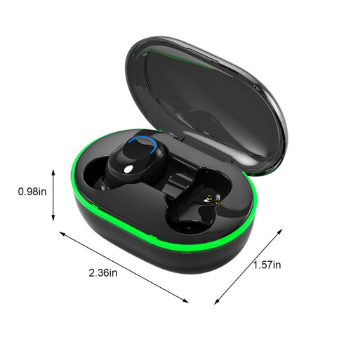 Ασύρματα ακουστικά Bluetooth 5.3 ιντσών, ελαφριά ακουστικά, ενσωματωμένο μικρόφωνο, IPX4, 2