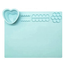 Silicone Craft Mat, 20 inch X 16 inch Silicone Mat for Resin Casting, Silicone Artist Mat with Cup for