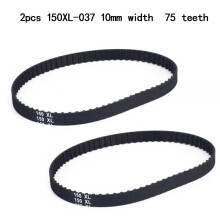 150XL037 timing belt 75 teeth black rubber gear drive belt 10 mm wide