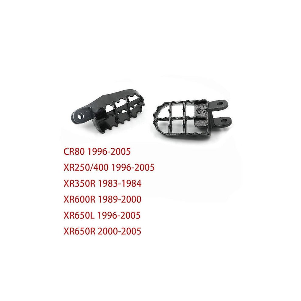 For Honda Xr250 Xr 250 400 Cr80 Xr650l 96-05 Xr350r 83-84 Xr600r 89-00 Xr650r 00-05 Steel Footpegs Footrests Footrests-Wellngs 9340258911774