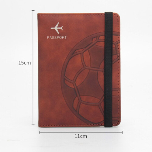 RFID Passport Holder Passport Bag BROWN brown 1