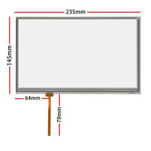 A tela de 10,2 polegadas é adequada para o touchpad externo da tela de computador industrial TPC1071GI, com dimensões de 235*145mm.