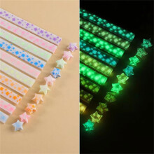 210 unidades de papel origami em formato de estrela, 10 cores sortidas, tiras de dupla face em cores sólidas para estrelas da sorte, artesanato DIY,