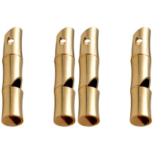 4 Pcs Metal Whistle outside Kids Toys Pet Outdoor Whistles Survival Hiking Supplies Safety Delicate Brass Child