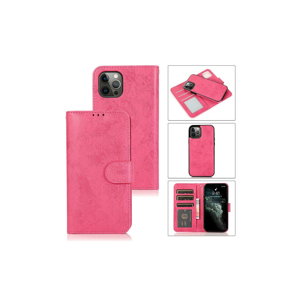 Compatible With Iphone 13 Pro Max - Elegant Smooth Wallet Case Pink 9340258913396