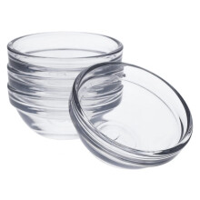 Mini bol pincé en verre de 5 cm, indispensable en cuisine, lot de 2