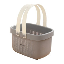 Yakbaofuo Home Textile Storage Bath Basket Wash Basket Portable Bathroom Basket Large Capacity Bath Bucket Hanging Basket