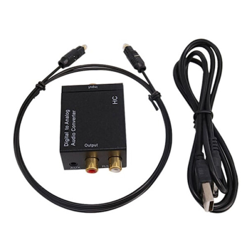 Ενισχυτής USB DAC Μετατροπέας Ψηφιακού σε Αναλογικό RCA R/L και Αποκωδικοποίηση με 1