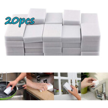 20x Magická Nano Špongia - Čistiaca Špongia - Bez Chemikálií Biela (20 ks)