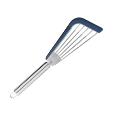 Spatule Blasgw en acier inoxydable pour steaks et poissons, spatule en forme d'éventail, spatule en silicone, poêle antiadhésive, spatule