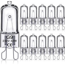Ampoules halogènes G942W, 230V, paquet de 1042W