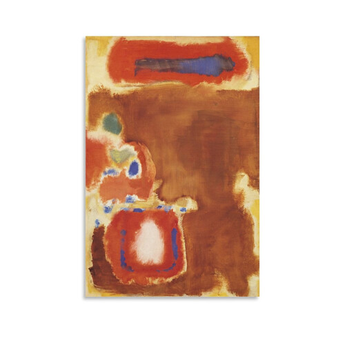 Ζωγραφική σε Είδος Εικονιστική1947από τον Mark Rothko, Εκτύπωση σε Καμβά12x18 ίντσες -