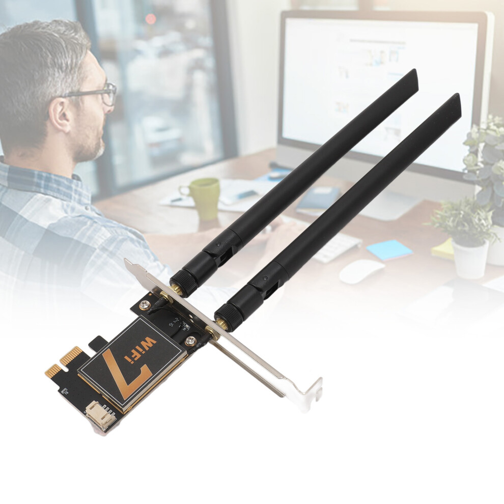 Be200ngw Pcie Wifi Card 8Db 8774Mbps Bluetooth 5.4 Wifi 7 Adapter 8381381194727