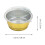 10 Pcs Aluminum Foil Cupcake Holders Baking Cups Container with Cover 2