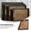 Bandeja de té de madera tipo palé, estilo retro, rectangular, para servir cosméticos y desayunos. 4