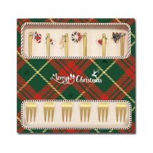 Cuillères à café de Noël Capino (lot de 6), cuillères à mélanger en acier inoxydable, mini-cuillères à thé pour mélanger, décorations de