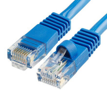 Modrý kábel Cat5 200FT60M Cat5e Patch Ethernet LAN sieťový router, nový