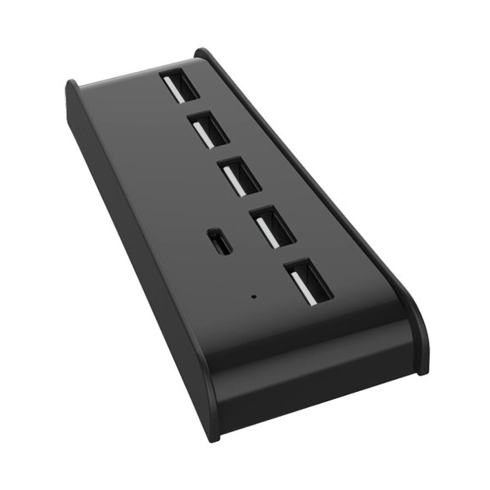 Ankey 5 Port Usb Hub For Ps5, Usb High-Speed Expansion Hub Charger Compatible With Playstation 5 Game Console Black/White 9423501360427