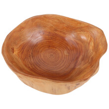 Bandeja grande de madera para ensalada Eease, ideal para comidas y aperitivos - 20 cm