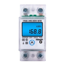 5(80)A230V50Hz digitális wattmérő AC mérő Din Rail KWH
