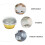 10 Pcs Aluminum Foil Cupcake Holders Baking Cups Container with Cover 3