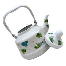 Bouilloire pour cuisinière, théière, cafetière, style rétro, émail, vintage, camping