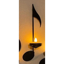 Suport de lumânare cu notă europeană, perete suspendat, cină la lumina lumânărilor, suport de lumânare din fier forjat, decor de perete pentru