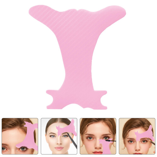 JMXIANG Reusable Eyebrow Stencil for Accurate Brows, Multi-Function Eyeliner & Eyelash Makeup Tool, Plastic Template 1
