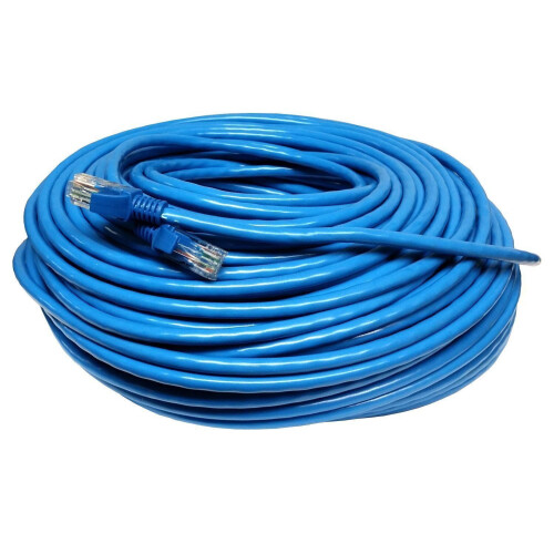 Modrý kábel Cat5 200FT60M Cat5e Patch Ethernet LAN sieťový router, nový 1