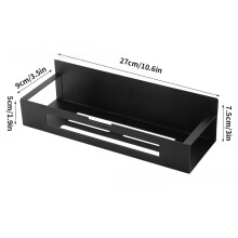 Magnetisches Kühlschrankregal, seitliches Ablagefach für den Kühlschrank, wandmontiertes Organisationsregal ohne Bohren, Küchengewürzregal