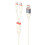 VIDVIE Multifunkční kabel Type-C / USB A až Type-C / Lightning - 120CM bílý 4