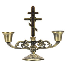Suport de lumânare metalic Candelabru Sfeșnic Decorațiuni vintage de Crăciun Antic