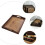 Bandeja de té de madera tipo palé, estilo retro, rectangular, para servir cosméticos y desayunos. 5