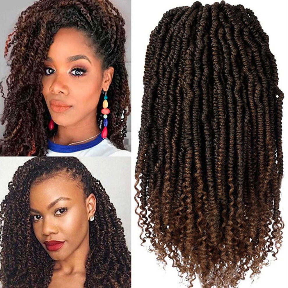 FSTDelivery Wigs for Women, Crochet Hair with Distressed Bow, Faux Braids, Pre-Looped Soft Locks, Lace Front Human Hair Wig, Compatible with Daily,