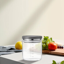 Barattoli in vetro di alta qualità Txmfgh con striscia di chiusura e apertura a un clic per organizzare la cucina e gli alimenti secchi.